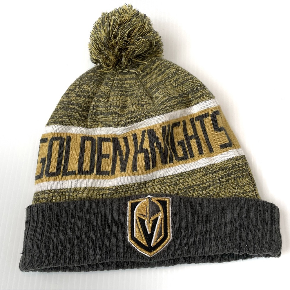 Las Vegas Golden Knights cuffed knit hat with Pom NHL authentic pro fanatics